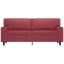 Sofá de 2 plazas de cuero sintético rojo vino 140 cm by , Sofas - Ref: Foro24-359420, Price: 280,32 €, Discount: %