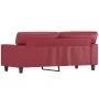 Sofá de 2 plazas de cuero sintético rojo vino 140 cm by , Sofas - Ref: Foro24-359420, Price: 280,32 €, Discount: %