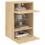 Muebles TV de pared luces LED 2 uds roble Sonoma 40x30x60,5 cm von , TV-Möbel - Ref: Foro24-837083, Preis: 92,15 €, Rabatt: %