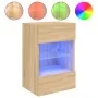 Muebles TV de pared luces LED 2 uds roble Sonoma 40x30x60,5 cm von , TV-Möbel - Ref: Foro24-837083, Preis: 92,15 €, Rabatt: %