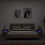 Muebles TV de pared luces LED 2 uds roble ahumado 40x30x40 cm by , TV Furniture - Ref: Foro24-837178, Price: 63,13 €, Discoun...