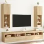 Muebles de TV con luces LED 2 uds roble Sonoma 30,5x30x102 cm von , TV-Möbel - Ref: Foro24-837020, Preis: 103,35 €, Rabatt: %