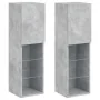 Muebles de TV con luces LED 2 uds gris hormigón 30,5x30x102 cm von , TV-Möbel - Ref: Foro24-837022, Preis: 102,95 €, Rabatt: %