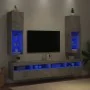 Muebles de TV con luces LED 2 uds gris hormigón 30,5x30x102 cm von , TV-Möbel - Ref: Foro24-837022, Preis: 102,95 €, Rabatt: %