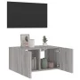 Mueble de TV de pared con luces LED gris Sonoma 60x35x31 cm de , Muebles TV - Ref: Foro24-837277, Precio: 46,77 €, Descuento: %