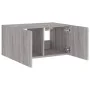 Mueble de TV de pared con luces LED gris Sonoma 60x35x31 cm de , Muebles TV - Ref: Foro24-837277, Precio: 46,77 €, Descuento: %