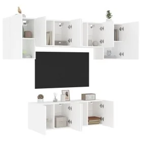 Muebles de TV de pared 6 piezas madera de ingeniería blanco von , TV-Möbel - Ref: Foro24-3216439, Preis: 219,17 €, Rabatt: %