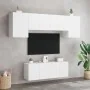 Muebles de TV de pared 6 piezas madera de ingeniería blanco by , TV Furniture - Ref: Foro24-3216439, Price: 219,17 €, Discoun...