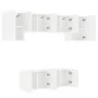 Muebles de TV de pared 6 piezas madera de ingeniería blanco by , TV Furniture - Ref: Foro24-3216439, Price: 219,17 €, Discoun...