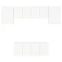 Muebles de TV de pared 6 piezas madera de ingeniería blanco by , TV Furniture - Ref: Foro24-3216439, Price: 219,17 €, Discoun...