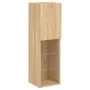 Muebles TV pared con LED 5 pzas madera ingeniería roble Sonoma by , TV Furniture - Ref: Foro24-3216606, Price: 160,92 €, Disc...