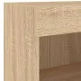 Muebles TV pared con LED 5 pzas madera ingeniería roble Sonoma by , TV Furniture - Ref: Foro24-3216606, Price: 160,92 €, Disc...