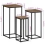 Soportes para plantas 3 unidades madera maciza de teca de , Soportes para macetas - Ref: Foro24-358537, Precio: 147,49 €, Des...