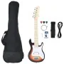 Guitarra eléctrica para niños con funda marrón y blanco 3/4 30" by , Guitars - Ref: Foro24-70195, Price: 118,71 €, Discount: %