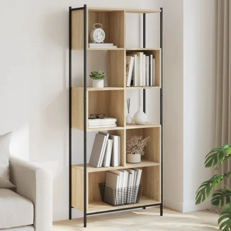 Estantería madera de ingeniería roble Sonoma 72x28x172 cm de , Librerías y estanterías - Ref: Foro24-3213653, Precio: 96,26 €...