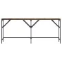 Mesa consola madera de ingeniería roble ahumado 180x29x75 cm by , Side tables - Ref: Foro24-837764, Price: 58,07 €, Discount: %