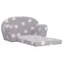 Sofá de niños de 2 plazas felpa suave gris claro con estrellas von , Baby- und Kleinkindmöbel - Ref: Foro24-356998, Preis: 72...