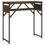 Mesa consola estante madera ingeniería marrón roble 75x30x75 cm by , Side tables - Ref: Foro24-837801, Price: 37,61 €, Discou...