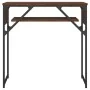 Mesa consola estante madera ingeniería marrón roble 75x30x75 cm by , Side tables - Ref: Foro24-837801, Price: 37,61 €, Discou...