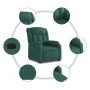 Sillón reclinable eléctrico tela verde oscuro de , Sillones - Ref: Foro24-3205298, Precio: 282,89 €, Descuento: %