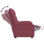 Sillón reclinable de tela rojo tinto de , Sillones - Ref: Foro24-344893, Precio: 173,76 €, Descuento: %