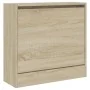 Zapatero de madera de ingeniería roble Sonoma 60x21x57 cm by , Shoe racks and shoe organizers - Ref: Foro24-839884, Price: 45...