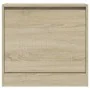 Zapatero de madera de ingeniería roble Sonoma 60x21x57 cm by , Shoe racks and shoe organizers - Ref: Foro24-839884, Price: 45...
