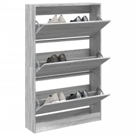 Zapatero de madera de ingeniería gris Sonoma 80x21x125,5 cm von , Schuhregale und Schuhorganisatoren - Ref: Foro24-839929, Pr...