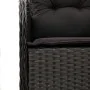 Set de comedor de jardín 7 pzas y cojines ratán sintético negro by , Garden sets - Ref: Foro24-3211931, Price: 692,62 €, Disc...