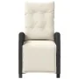 Sillones reclinables jardín con reposapiés 2 uds ratán PE negro by , Garden chairs - Ref: Foro24-365240, Price: 237,74 €, Dis...