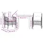 Mesita y sillas con cojines 3 piezas ratán sintético negro by , Garden sets - Ref: Foro24-3212089, Price: 287,01 €, Discount: %