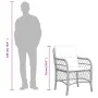 Mesita y sillas con cojines 3 piezas ratán sintético negro by , Garden sets - Ref: Foro24-3212089, Price: 287,01 €, Discount: %