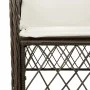 Set comedor de jardín 5 piezas y cojines ratán sintético marrón de , Conjuntos de jardín - Ref: Foro24-3212118, Precio: 458,7...