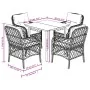 Set comedor de jardín 5 piezas y cojines ratán sintético marrón de , Conjuntos de jardín - Ref: Foro24-3212118, Precio: 458,7...
