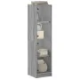 Aparador con puertas de vidrio gris Sonoma 35x37x142 cm de , Aparadores - Ref: Foro24-836439, Precio: 113,76 €, Descuento: %
