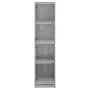Aparador con puertas de vidrio gris Sonoma 35x37x142 cm de , Aparadores - Ref: Foro24-836439, Precio: 113,76 €, Descuento: %