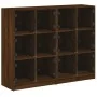 Estantería con puertas madera marrón roble 136x37x109 cm von , Sideboards - Ref: Foro24-3206516, Preis: 237,87 €, Rabatt: %