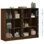 Estantería con puertas madera marrón roble 136x37x109 cm von , Sideboards - Ref: Foro24-3206516, Preis: 237,87 €, Rabatt: %