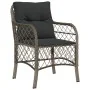 Set comedor de jardín 5 piezas con cojines ratán sintético gris by , Garden sets - Ref: Foro24-3212132, Price: 456,04 €, Disc...