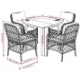 Set comedor de jardín 5 piezas con cojines ratán sintético gris by , Garden sets - Ref: Foro24-3212132, Price: 456,04 €, Disc...