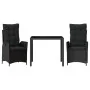 Set comedor de jardín 3 pzas con cojines ratán sintético negro von , Gartensets - Ref: Foro24-3213067, Preis: 355,49 €, Rabat...