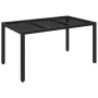 Set de comedor de jardín 7 pzas y cojines ratán sintético negro von , Gartensets - Ref: Foro24-3213071, Preis: 916,33 €, Raba...