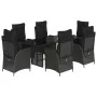Set de comedor de jardín 7 pzas y cojines ratán sintético negro von , Gartensets - Ref: Foro24-3213115, Preis: 914,86 €, Raba...