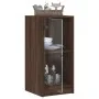 Armario auxiliar puertas de vidrio marrón roble 35x37x75,5 cm de , Aparadores - Ref: Foro24-836405, Precio: 50,37 €, Descuent...