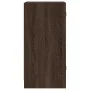 Armario auxiliar puertas de vidrio marrón roble 35x37x75,5 cm de , Aparadores - Ref: Foro24-836405, Precio: 50,37 €, Descuent...