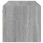 Mueble de pared puertas de vidrio gris Sonoma 102x37x35 cm by , Lockers and storage cabinets - Ref: Foro24-836516, Price: 84,...