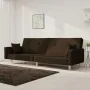 Sofá cama de 2 plazas con dos almohadas tela marrón oscuro by , Sofas - Ref: Foro24-375745, Price: 286,96 €, Discount: %