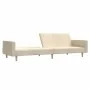 Sofá cama de 2 plazas tela color crema by , Sofas - Ref: Foro24-375730, Price: 258,25 €, Discount: %