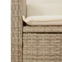 Sillón reclinable de jardín con cojines ratán sintético beige von , Gartenbänke - Ref: Foro24-368219, Preis: 177,41 €, Rabatt: %