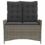 Sillón reclinable de jardín con cojines ratán sintético gris de , Bancos de jardín - Ref: Foro24-368238, Precio: 172,38 €, De...